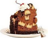 Banana Chocolate Fudge Cake